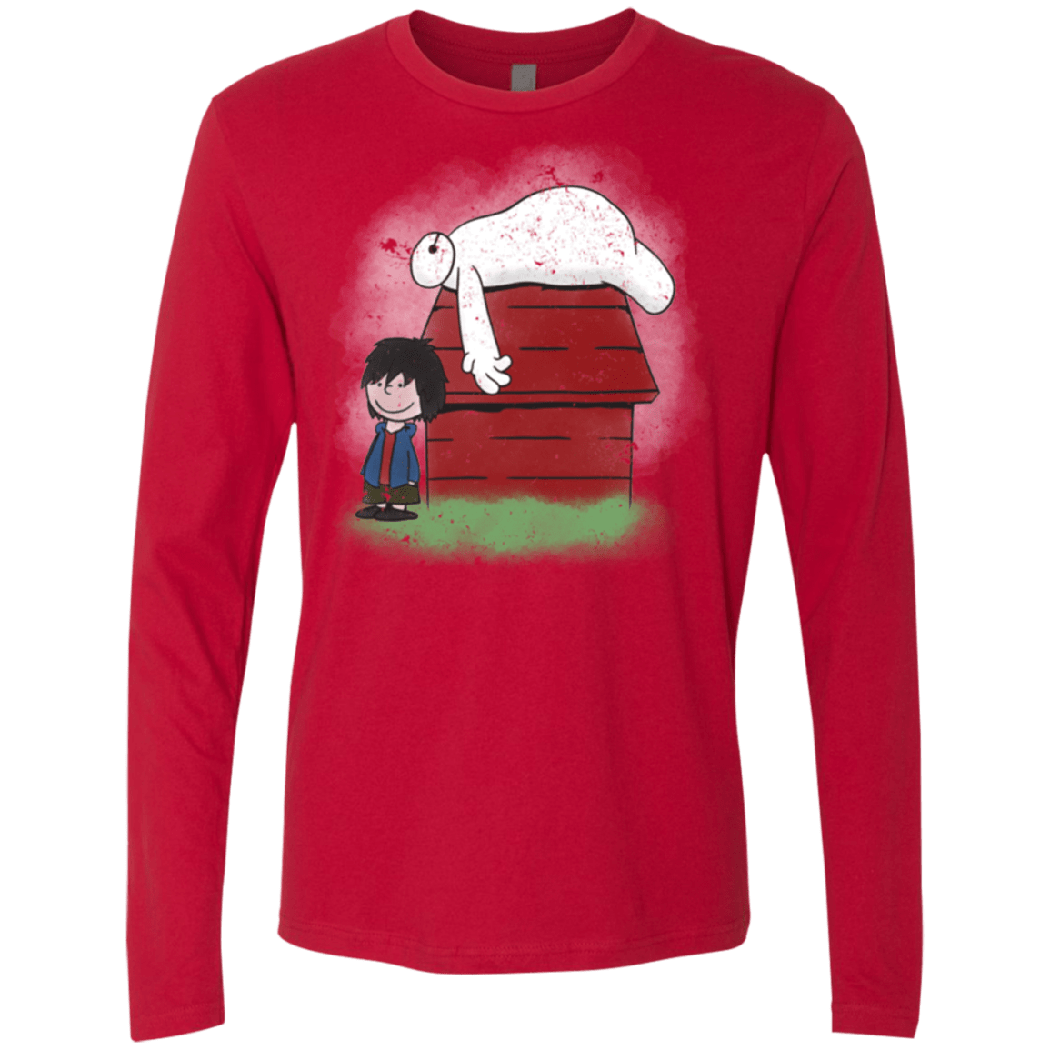 T-Shirts Red / Small Big Peanut 6 Men's Premium Long Sleeve