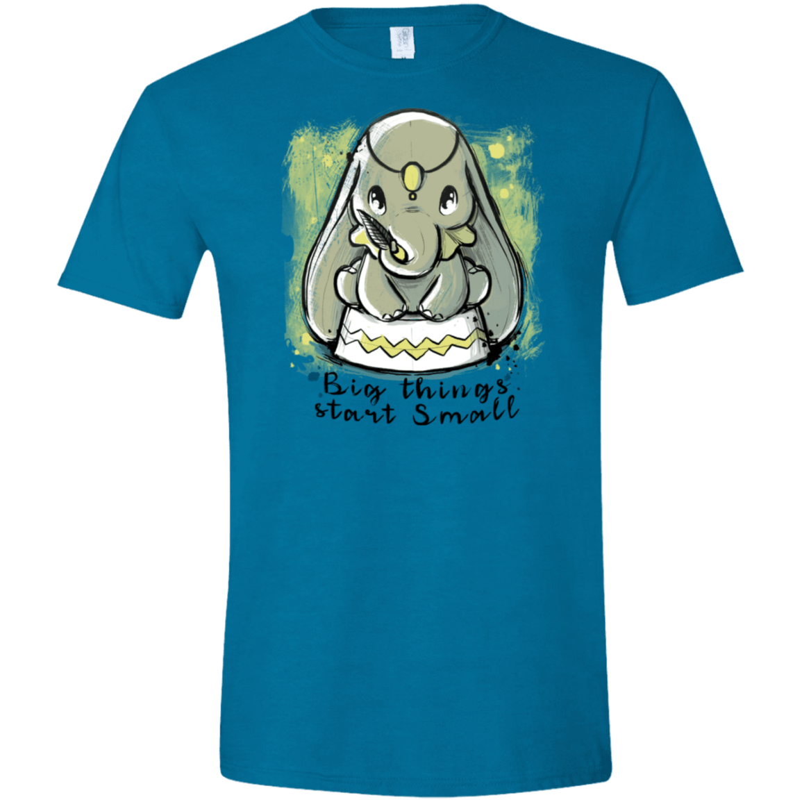 T-Shirts Antique Sapphire / S Big Things Men's Semi-Fitted Softstyle