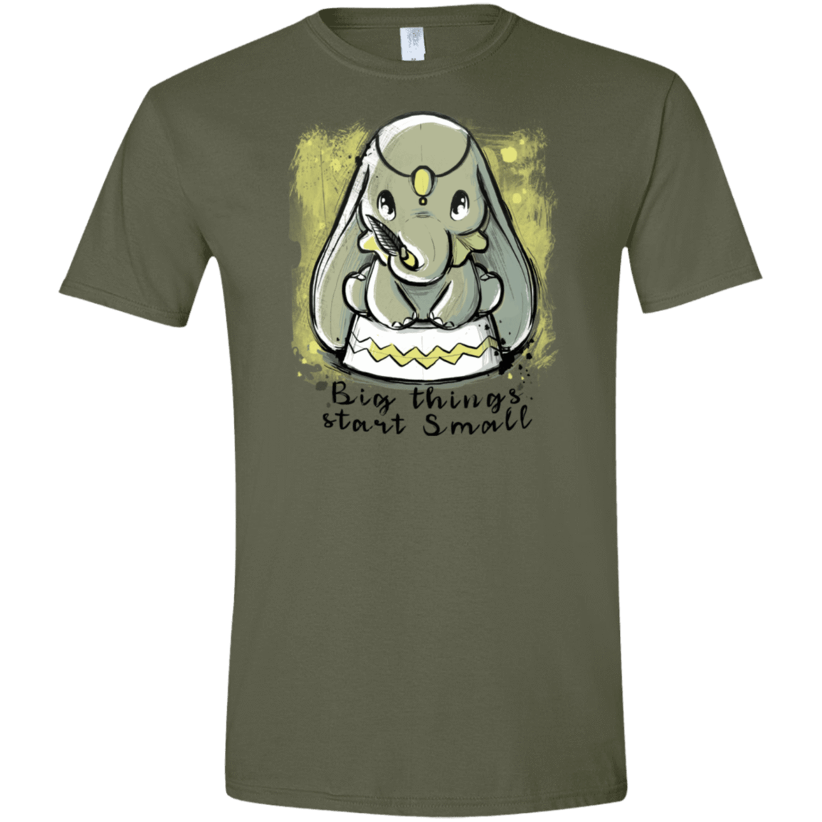 T-Shirts Military Green / S Big Things Men's Semi-Fitted Softstyle