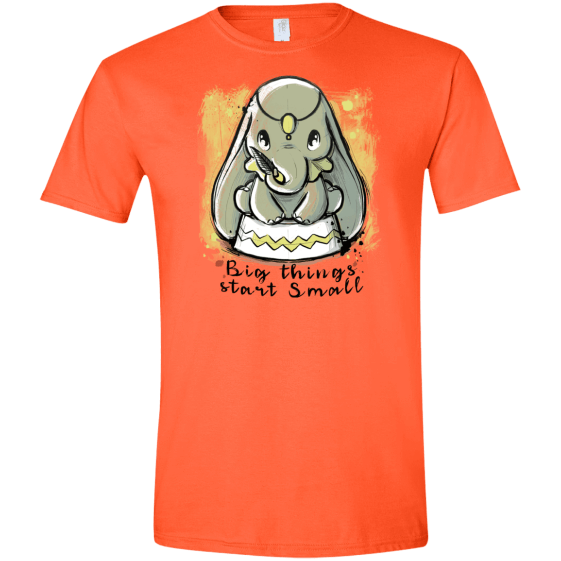 T-Shirts Orange / S Big Things Men's Semi-Fitted Softstyle