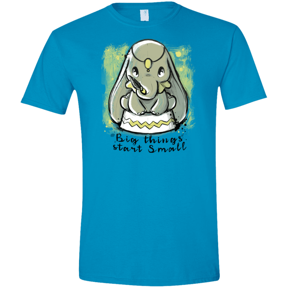 T-Shirts Sapphire / S Big Things Men's Semi-Fitted Softstyle