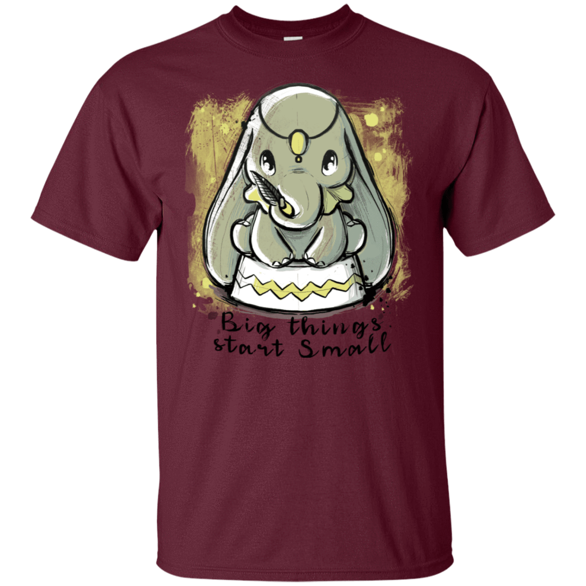 T-Shirts Maroon / S Big Things T-Shirt