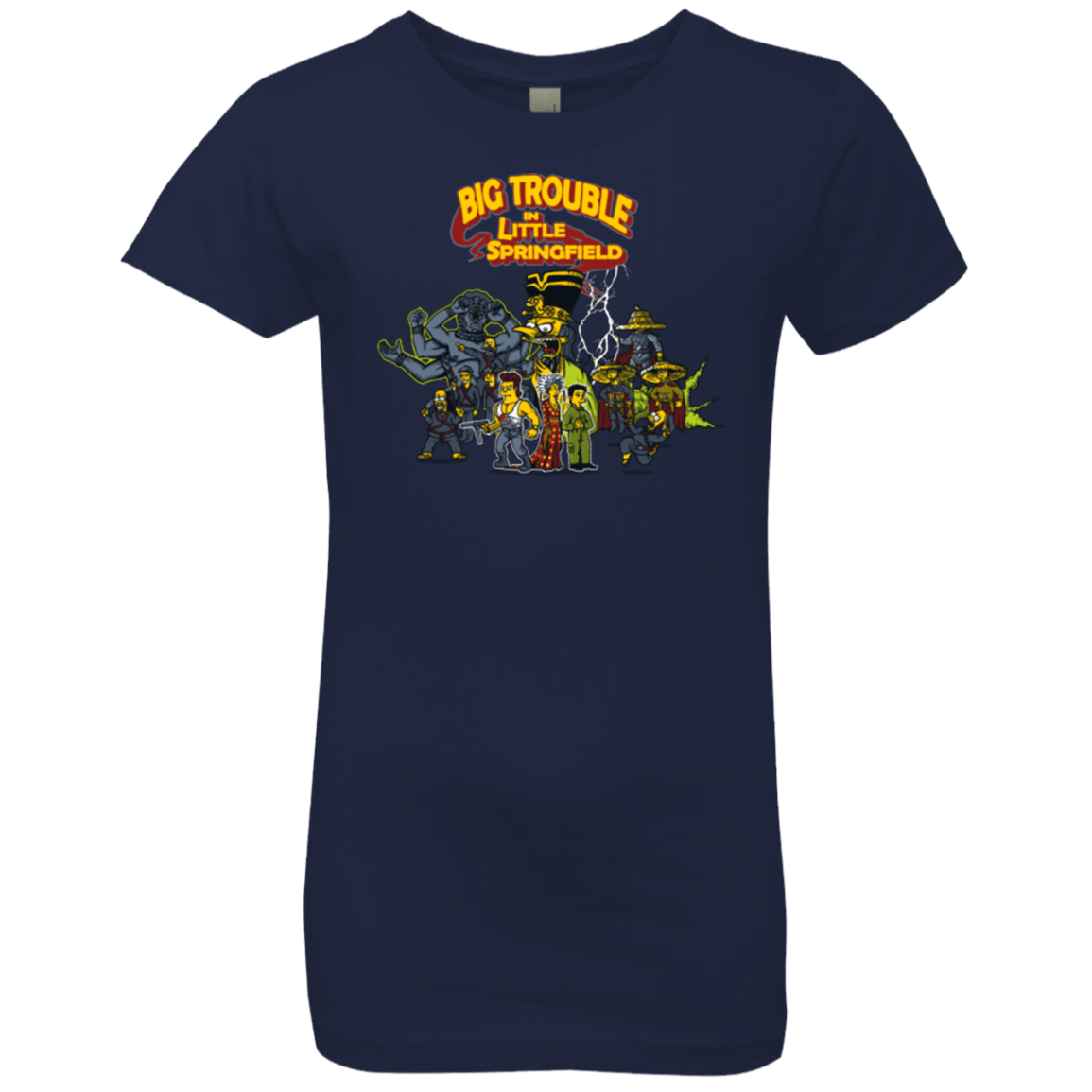 T-Shirts Midnight Navy / YXS Big Trouble Girls Premium T-Shirt