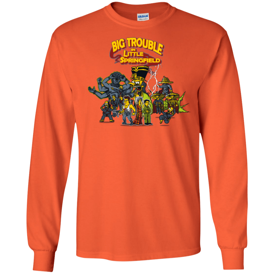 T-Shirts Orange / S Big Trouble Men's Long Sleeve T-Shirt