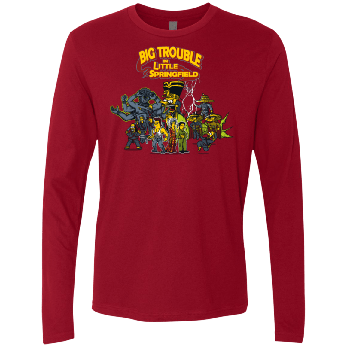 T-Shirts Cardinal / S Big Trouble Men's Premium Long Sleeve