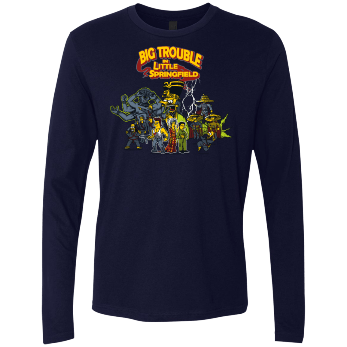 T-Shirts Midnight Navy / S Big Trouble Men's Premium Long Sleeve