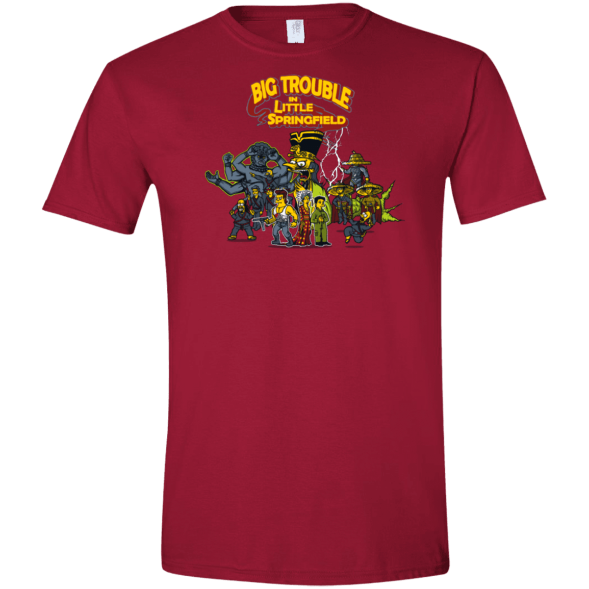 T-Shirts Cardinal Red / S Big Trouble Men's Semi-Fitted Softstyle