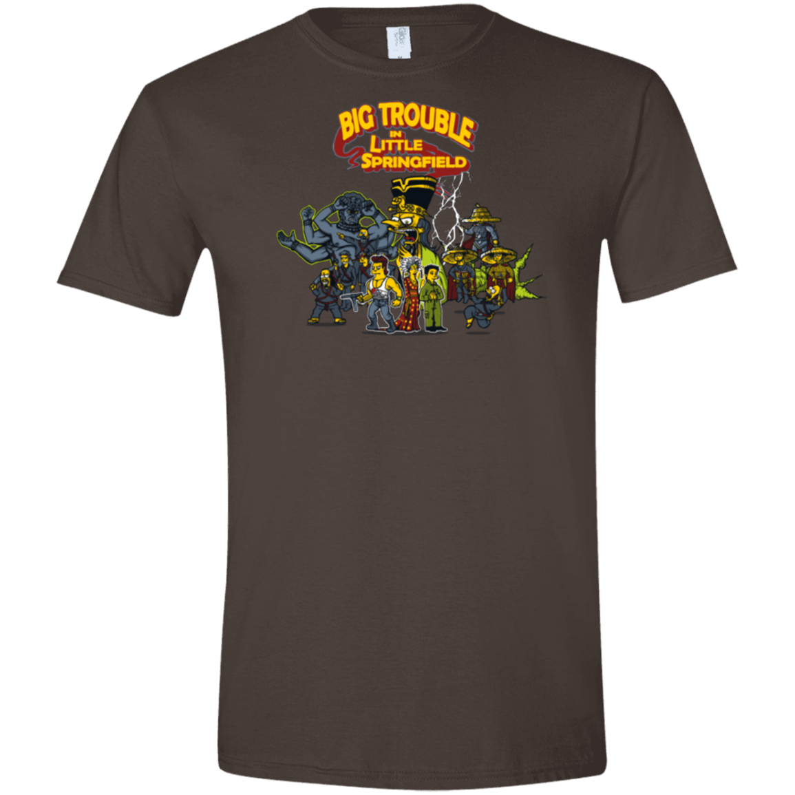 T-Shirts Dark Chocolate / S Big Trouble Men's Semi-Fitted Softstyle