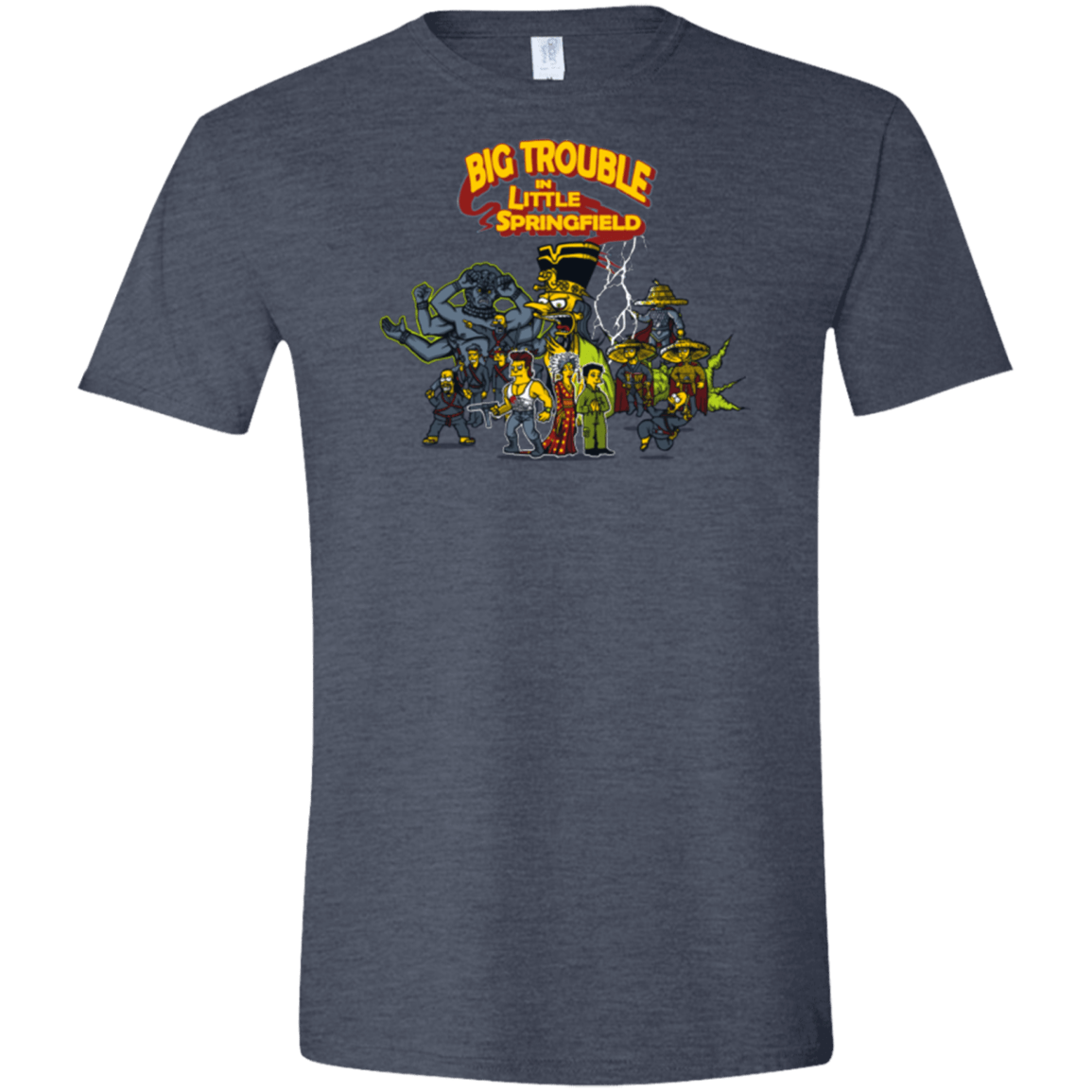 T-Shirts Heather Navy / S Big Trouble Men's Semi-Fitted Softstyle