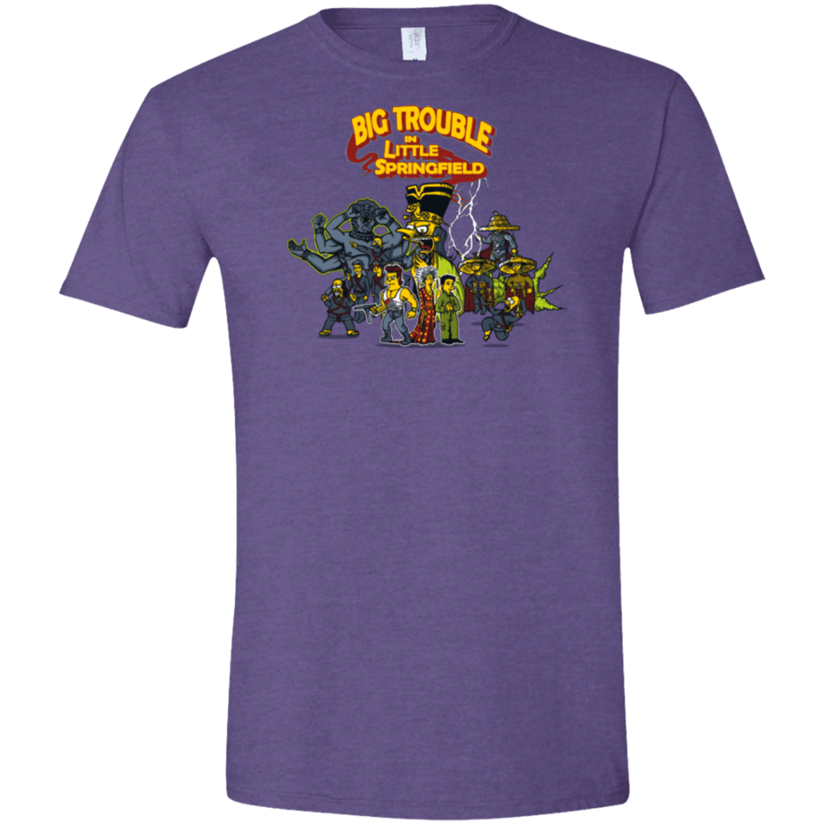 T-Shirts Heather Purple / S Big Trouble Men's Semi-Fitted Softstyle