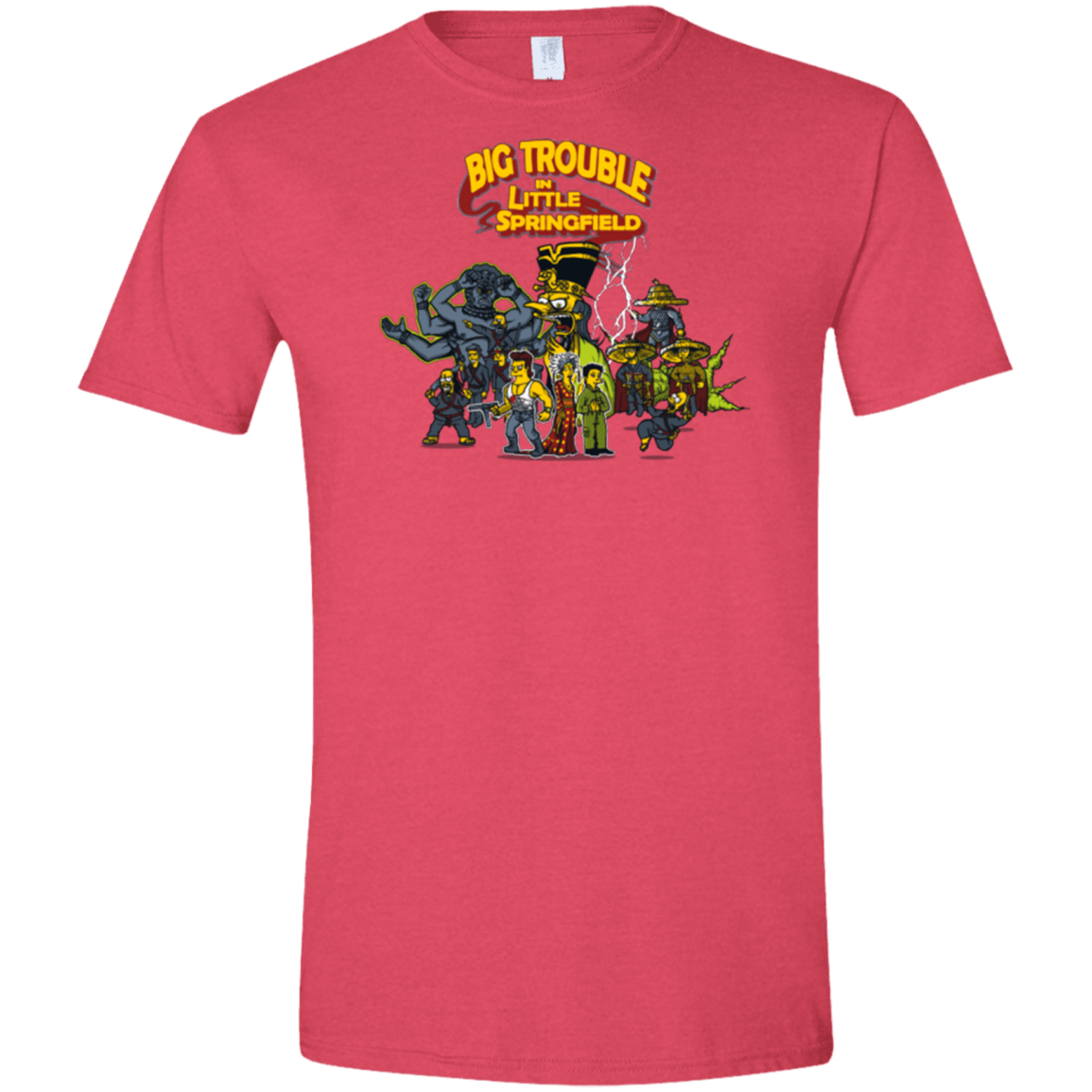 T-Shirts Heather Red / S Big Trouble Men's Semi-Fitted Softstyle