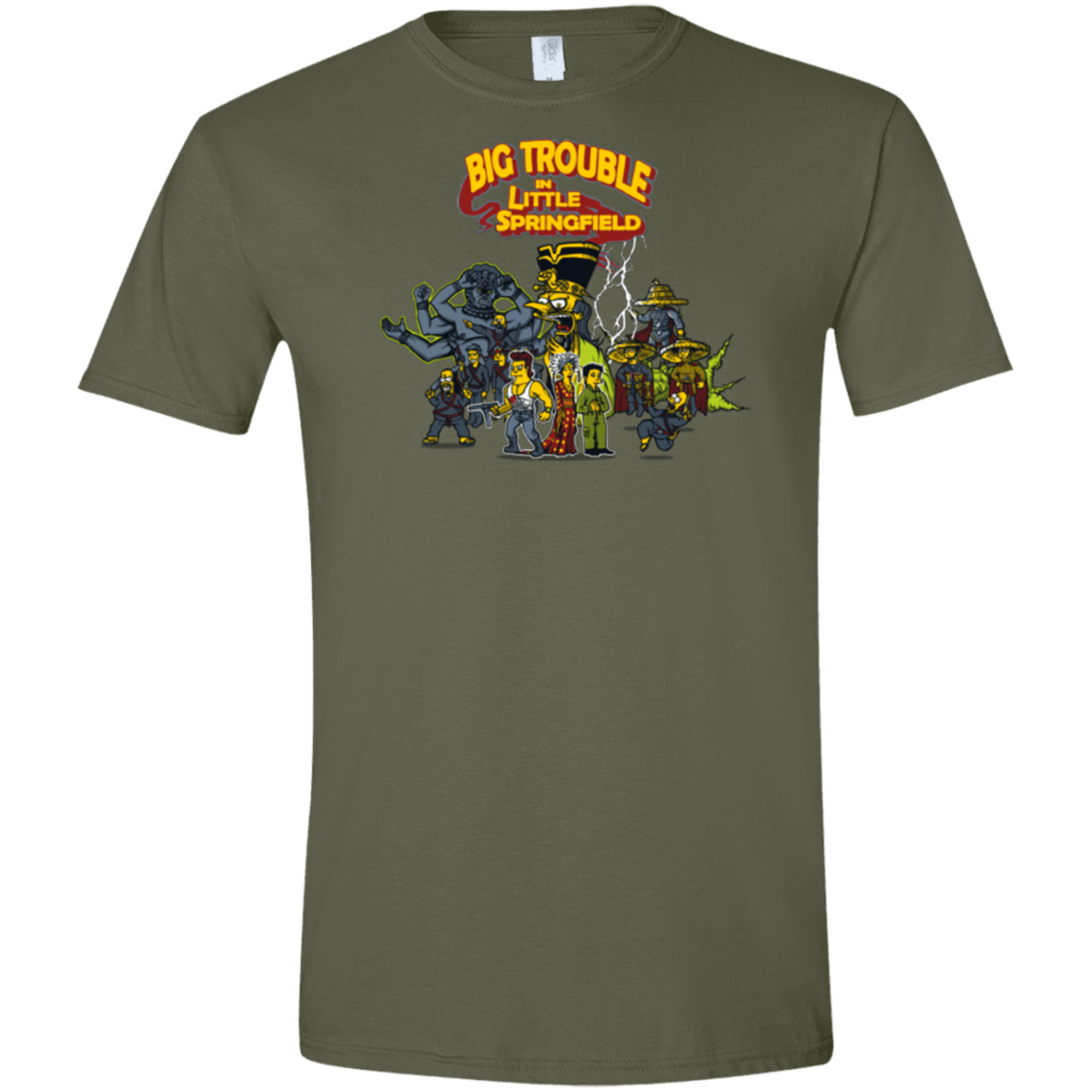 T-Shirts Military Green / S Big Trouble Men's Semi-Fitted Softstyle