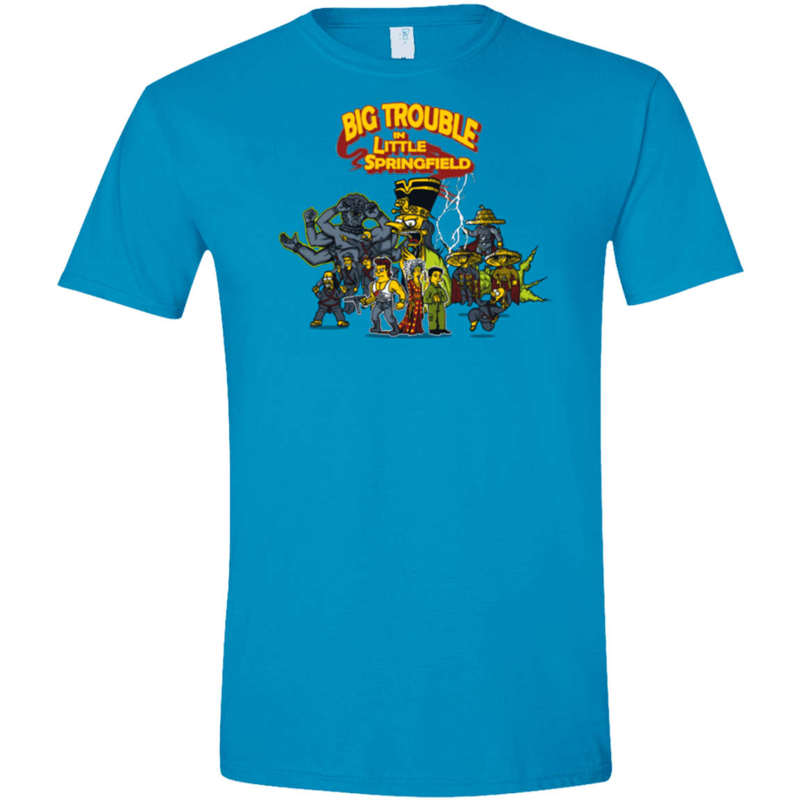 T-Shirts Sapphire / S Big Trouble Men's Semi-Fitted Softstyle
