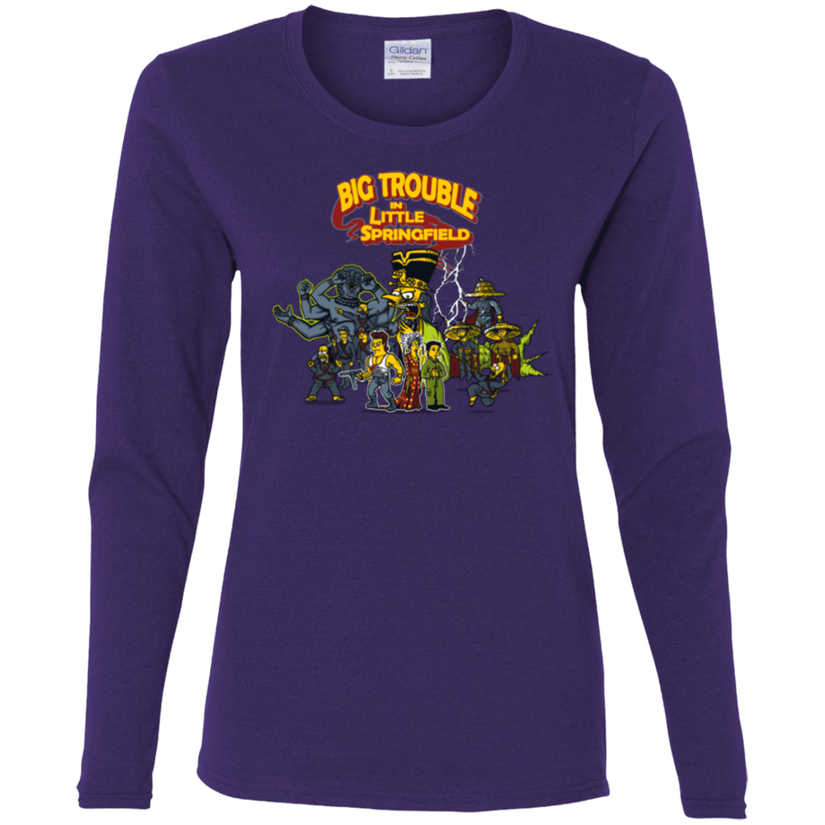T-Shirts Purple / S Big Trouble Women's Long Sleeve T-Shirt