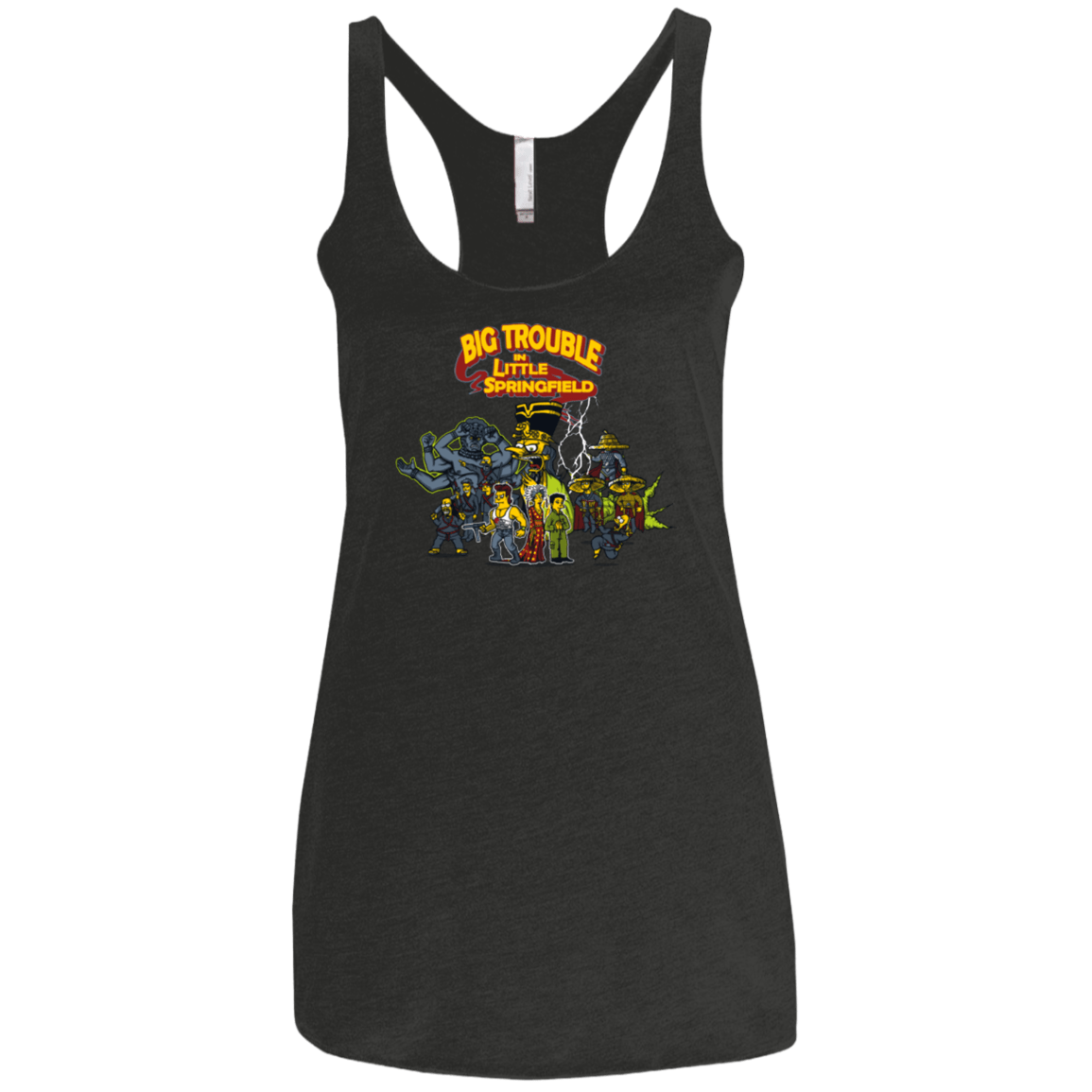 T-Shirts Vintage Black / X-Small Big Trouble Women's Triblend Racerback Tank