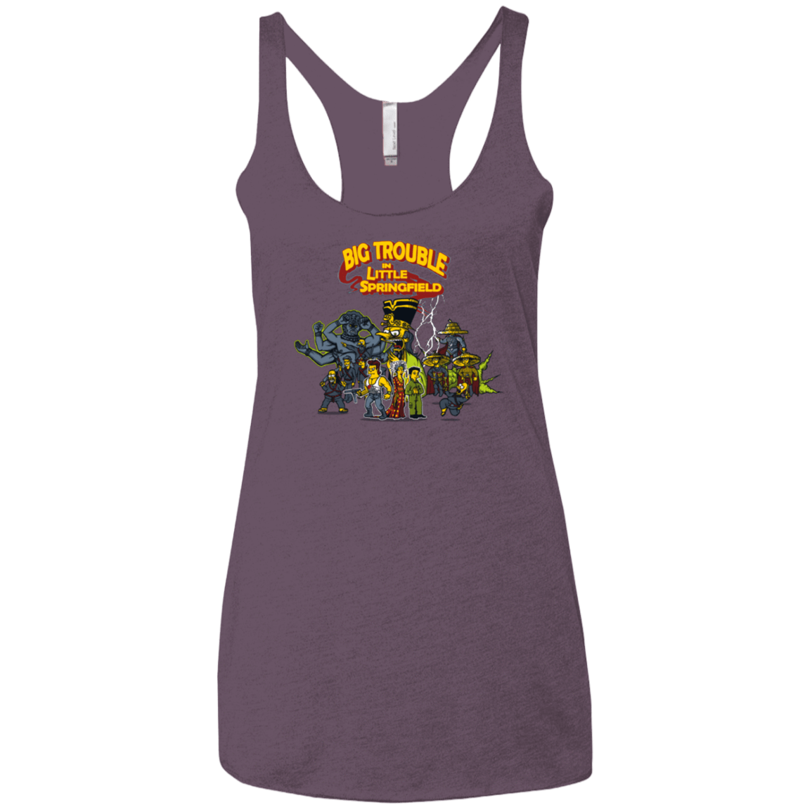 T-Shirts Vintage Purple / X-Small Big Trouble Women's Triblend Racerback Tank