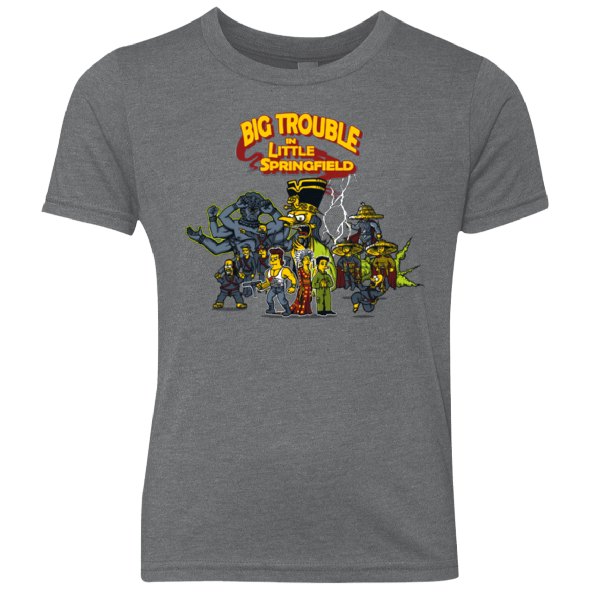 T-Shirts Premium Heather / YXS Big Trouble Youth Triblend T-Shirt