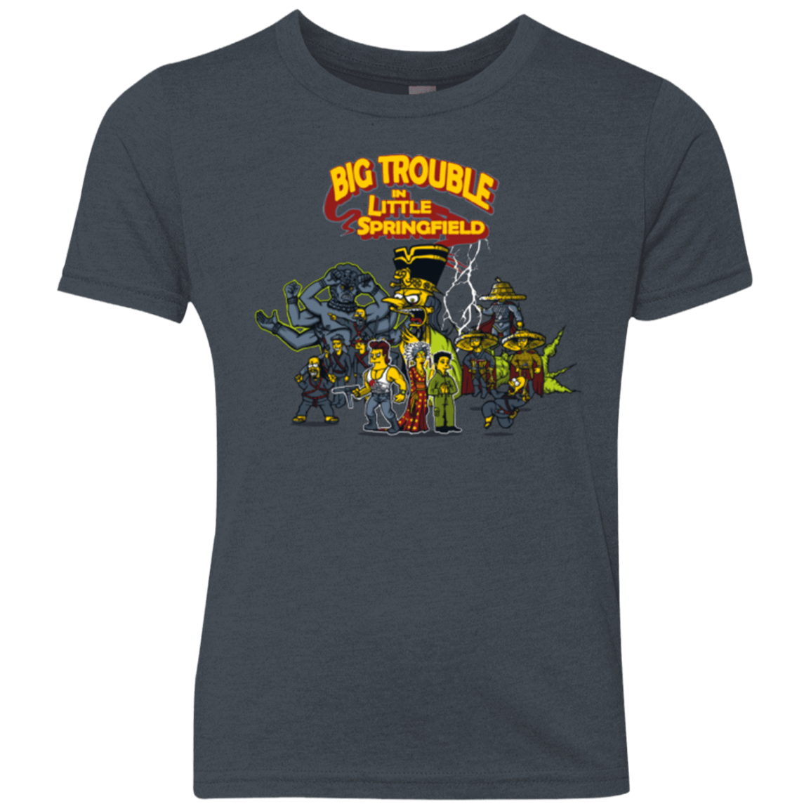 T-Shirts Vintage Navy / YXS Big Trouble Youth Triblend T-Shirt