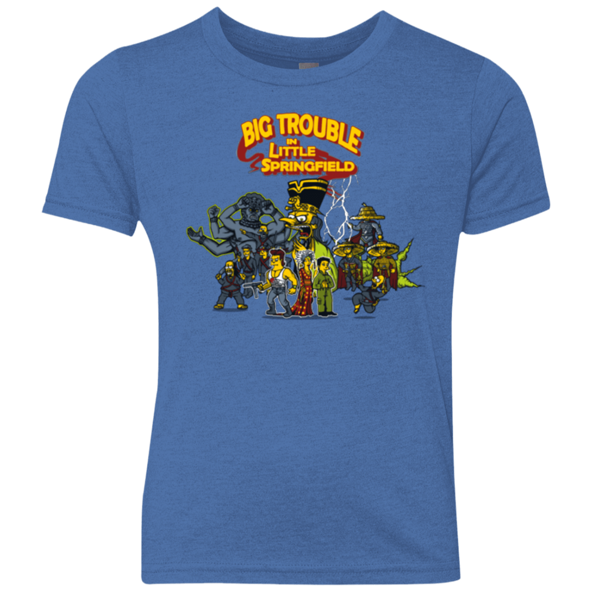 T-Shirts Vintage Royal / YXS Big Trouble Youth Triblend T-Shirt
