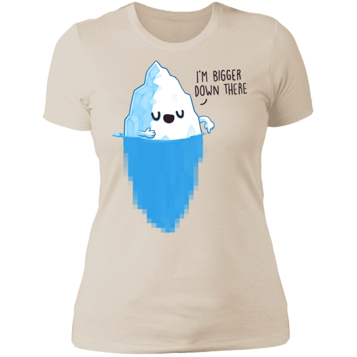 T-Shirts Ivory/ / S Bigger Down There Women's Premium T-Shirt