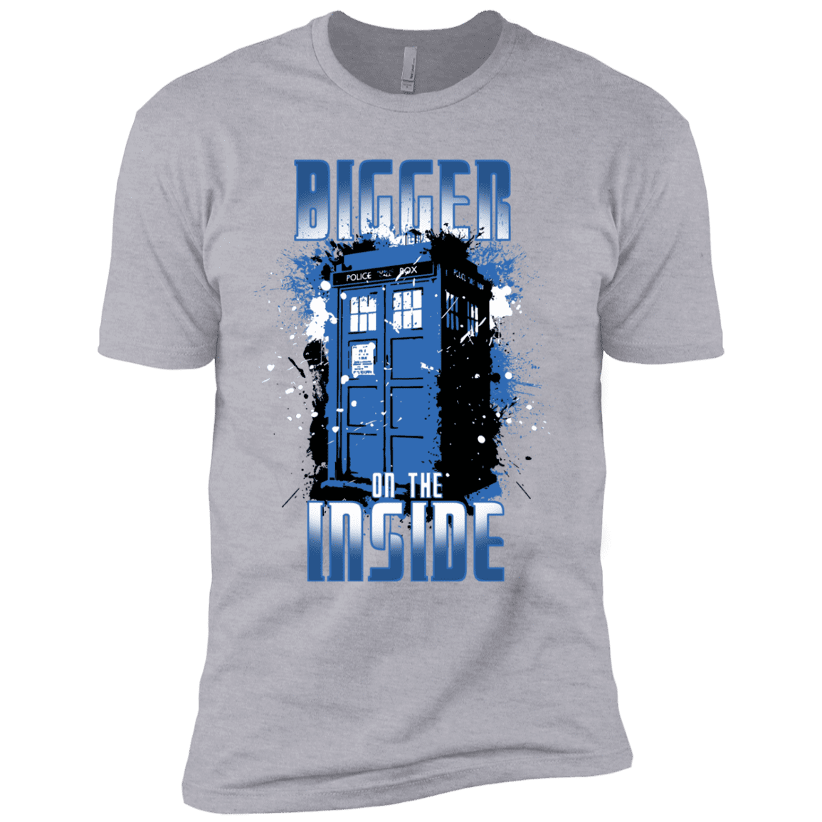 T-Shirts Heather Grey / YXS Bigger on the Inside Boys Premium T-Shirt