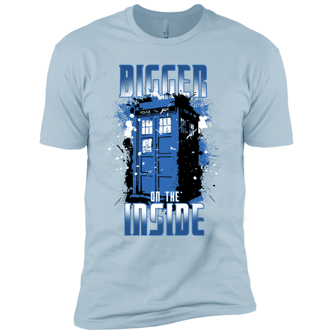 T-Shirts Light Blue / YXS Bigger on the Inside Boys Premium T-Shirt