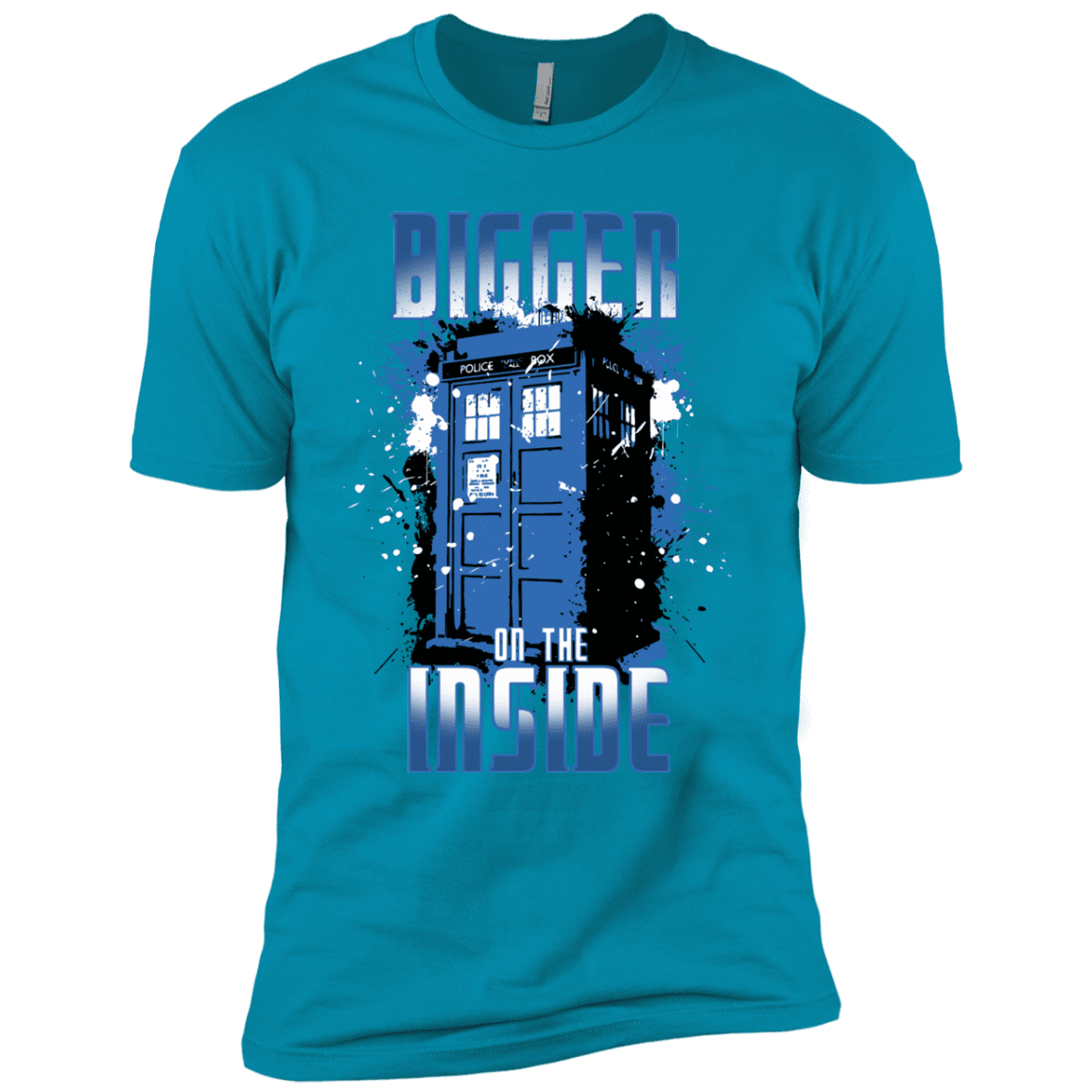 T-Shirts Turquoise / YXS Bigger on the Inside Boys Premium T-Shirt