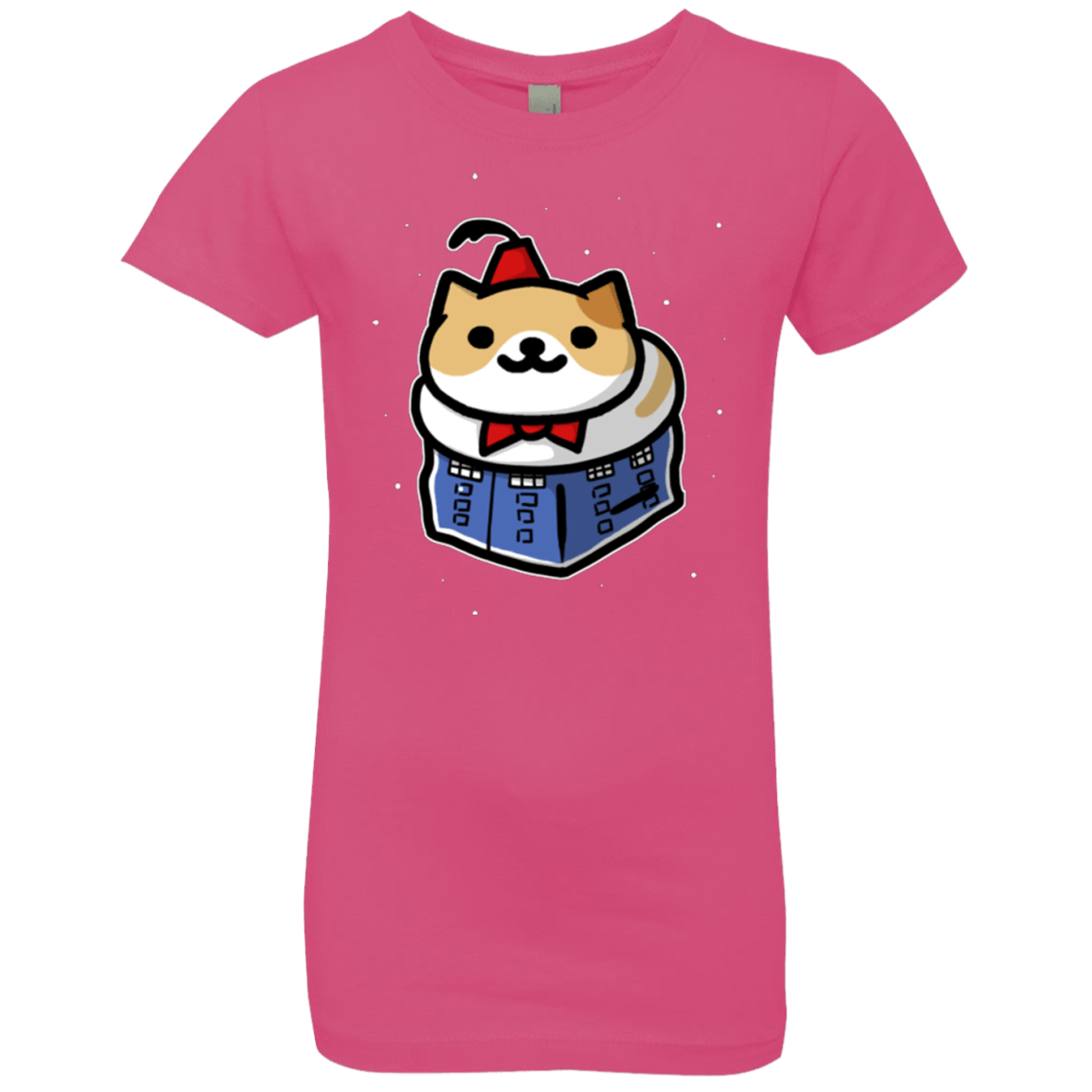 T-Shirts Hot Pink / YXS Bigger On The Inside Girls Premium T-Shirt