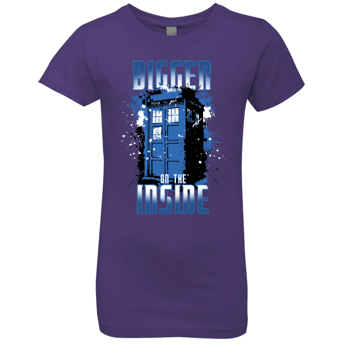 T-Shirts Purple Rush / YXS Bigger on the Inside Girls Premium T-Shirt