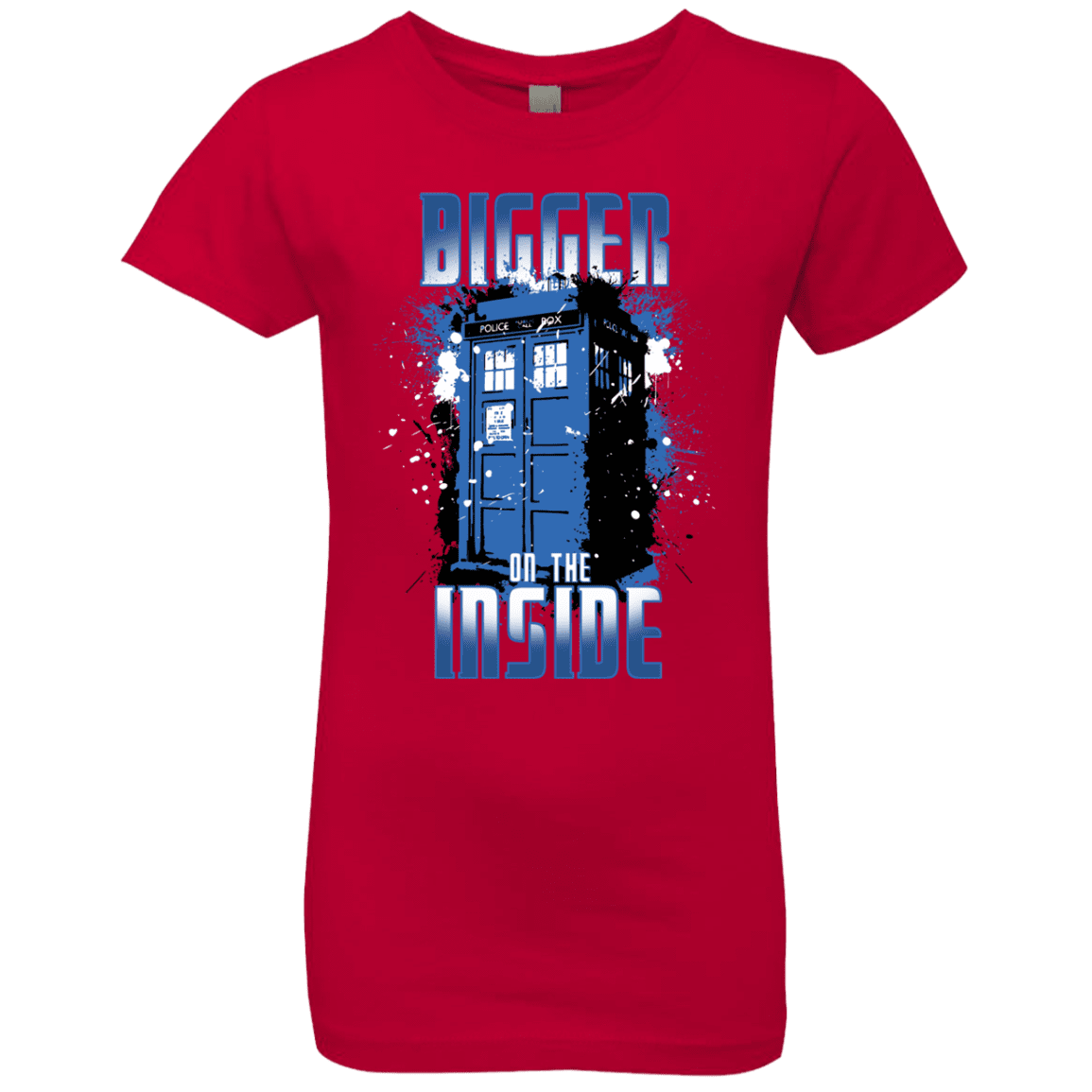 T-Shirts Red / YXS Bigger on the Inside Girls Premium T-Shirt