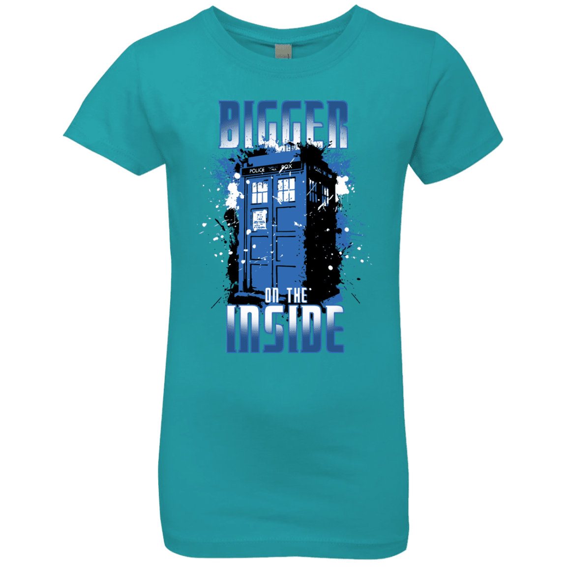 T-Shirts Tahiti Blue / YXS Bigger on the Inside Girls Premium T-Shirt