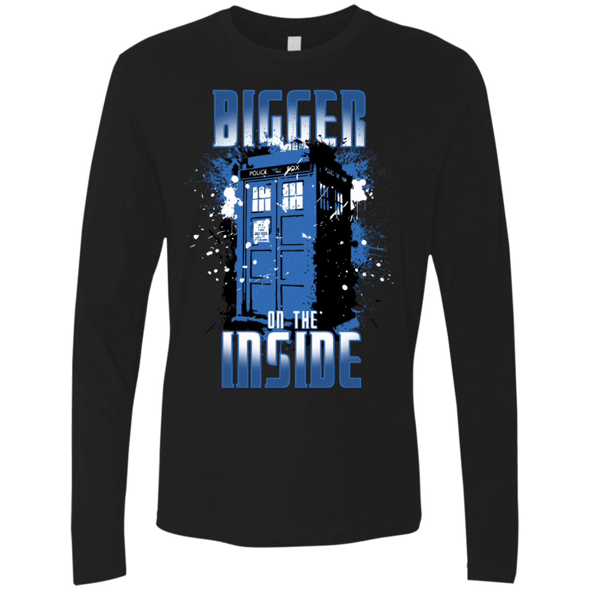 T-Shirts Black / S Bigger on the Inside Men's Premium Long Sleeve