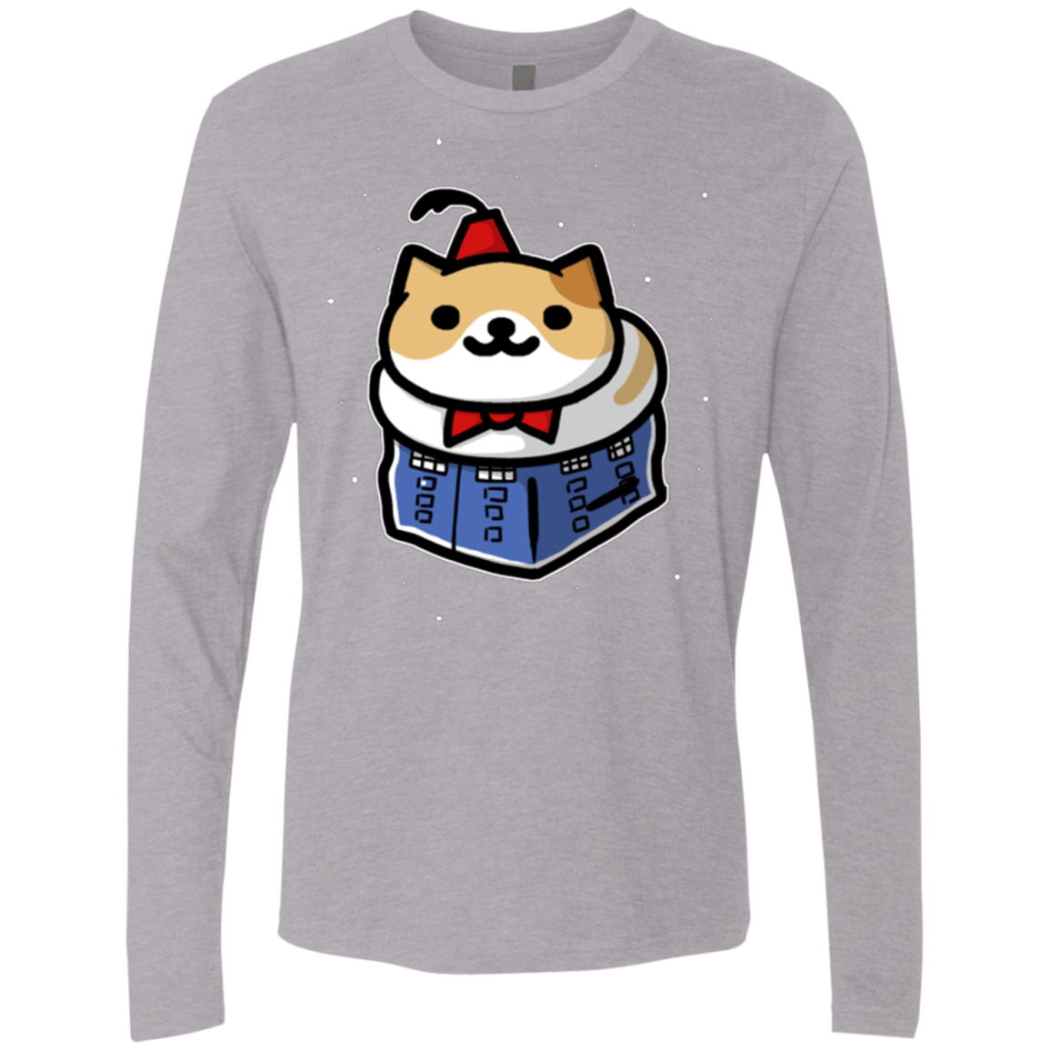 T-Shirts Heather Grey / Small Bigger On The Inside Men's Premium Long Sleeve