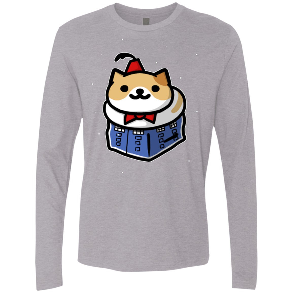 T-Shirts Heather Grey / Small Bigger On The Inside Men's Premium Long Sleeve