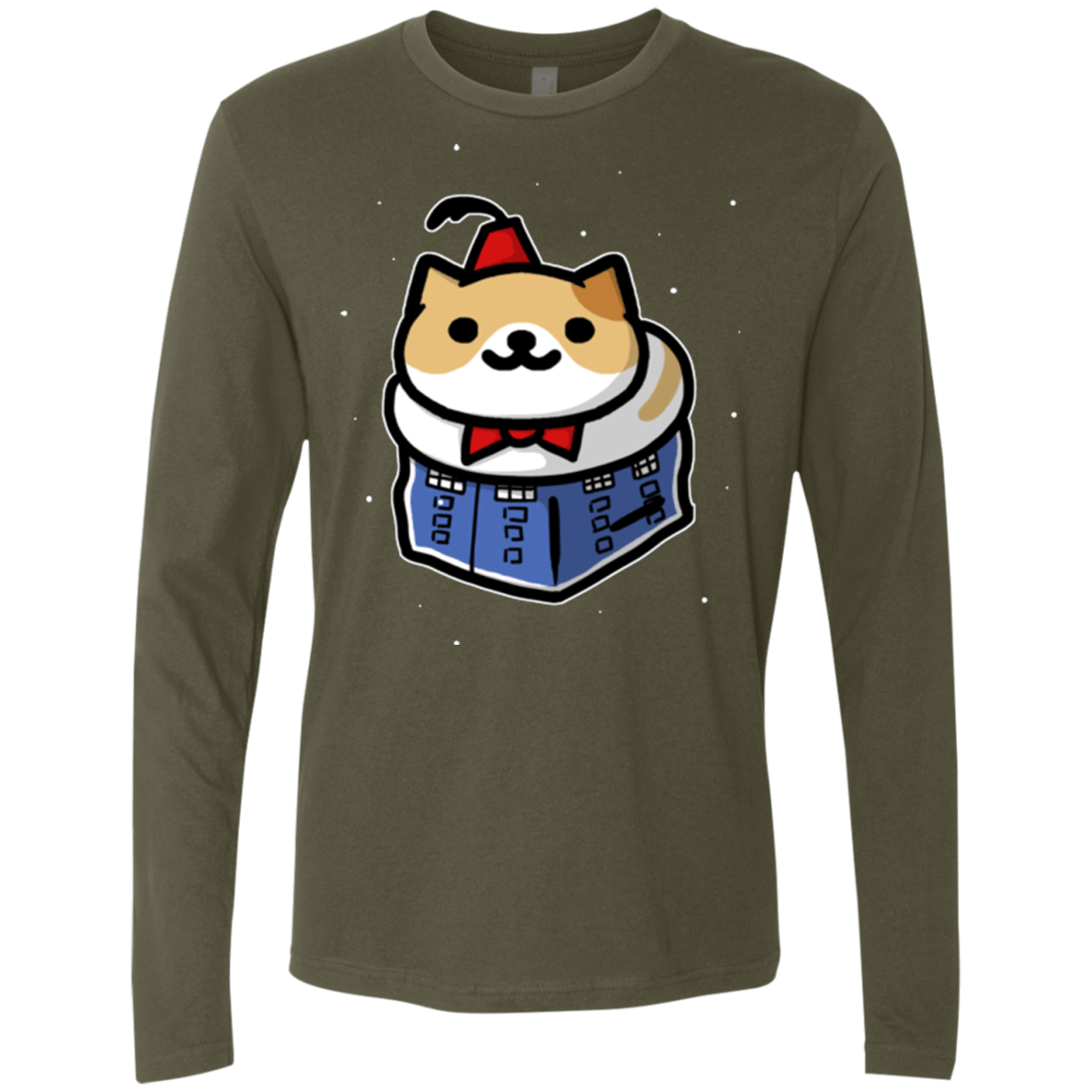 T-Shirts Military Green / Small Bigger On The Inside Men's Premium Long Sleeve