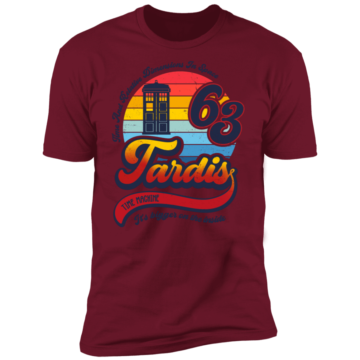 T-Shirts Cardinal / S Bigger On The Inside Men's Premium T-Shirt