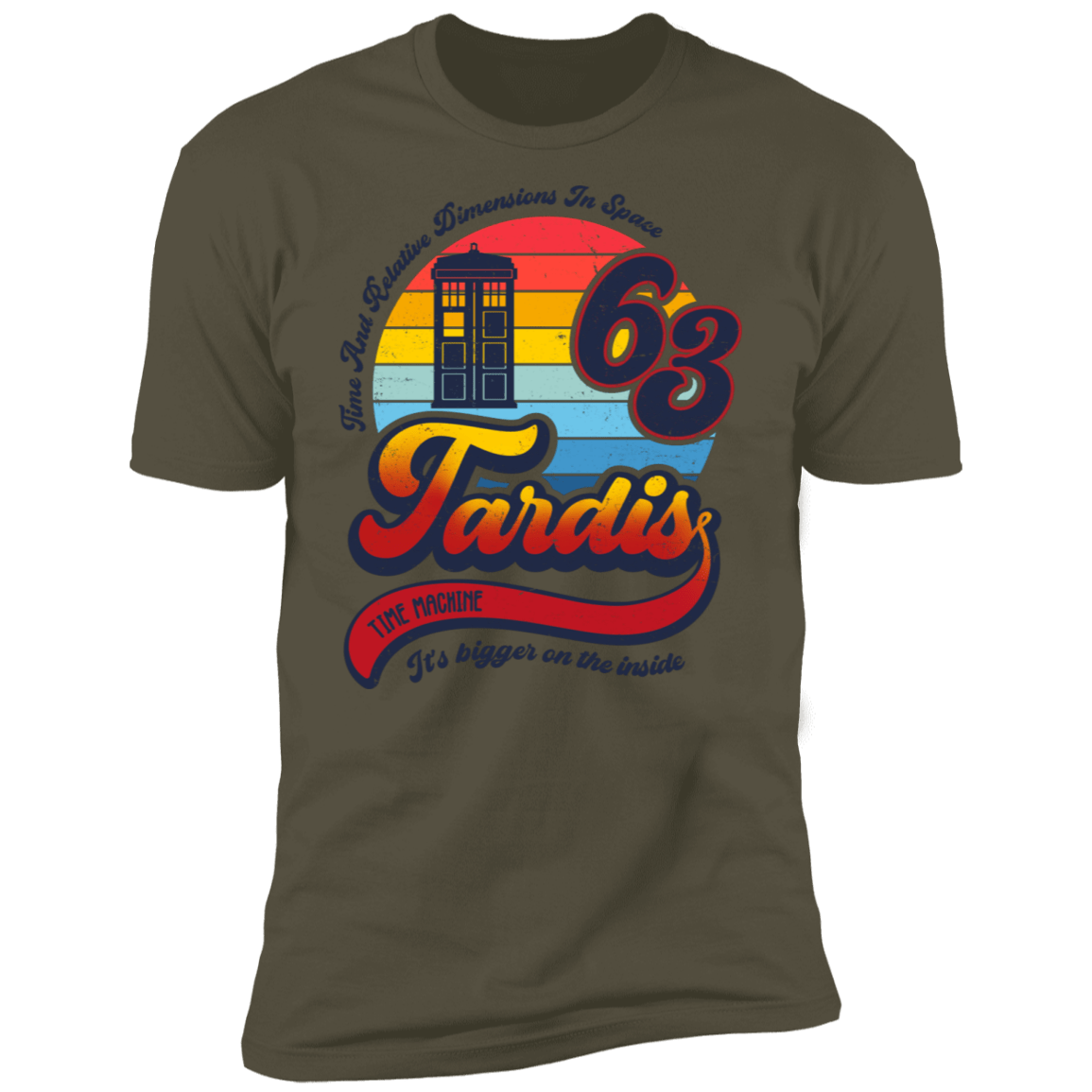 T-Shirts Military Green / S Bigger On The Inside Men's Premium T-Shirt