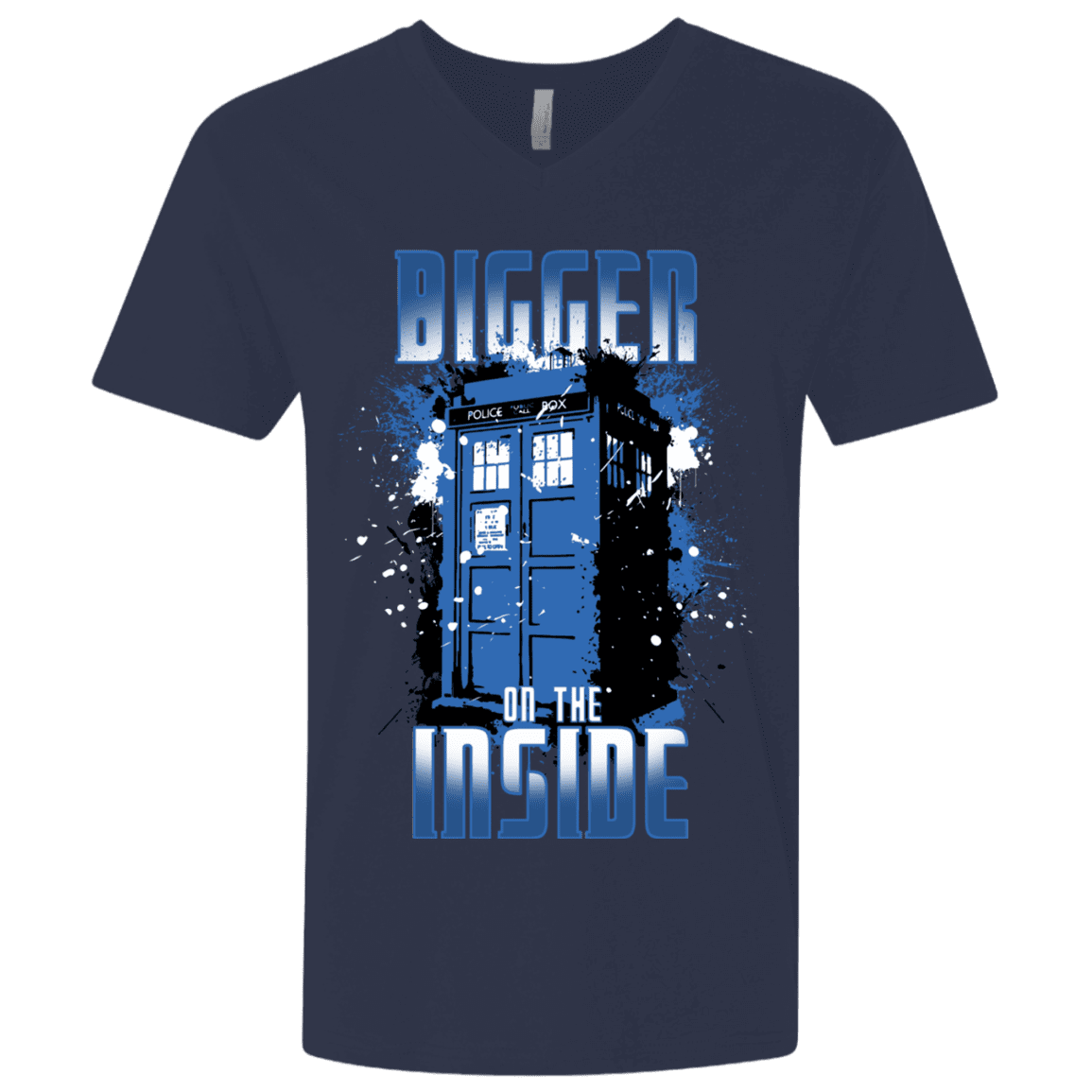 T-Shirts Midnight Navy / X-Small Bigger on the Inside Men's Premium V-Neck