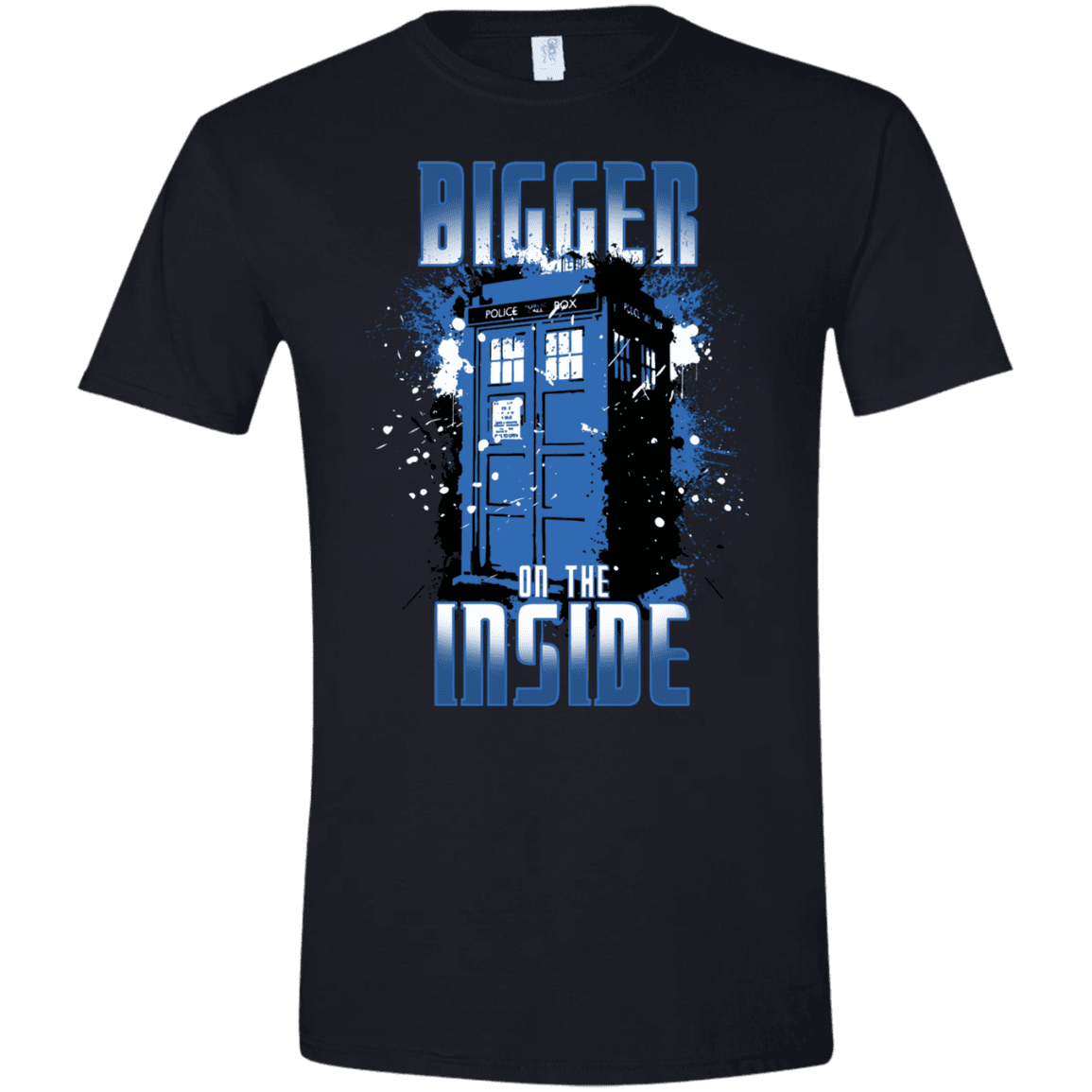 T-Shirts Black / X-Small Bigger on the Inside Men's Semi-Fitted Softstyle