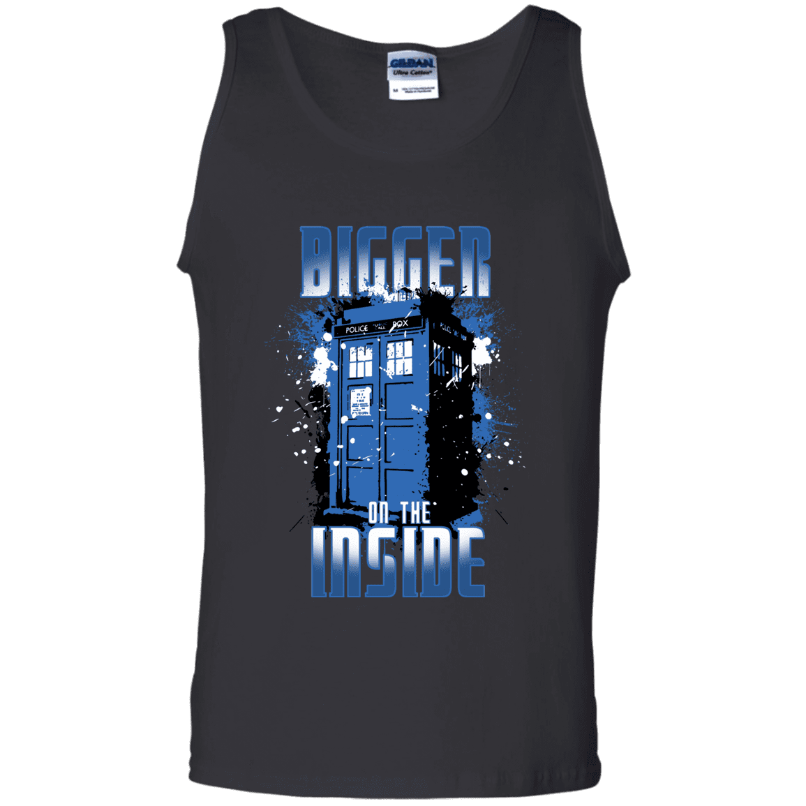 T-Shirts Black / S Bigger on the Inside Men's Tank Top