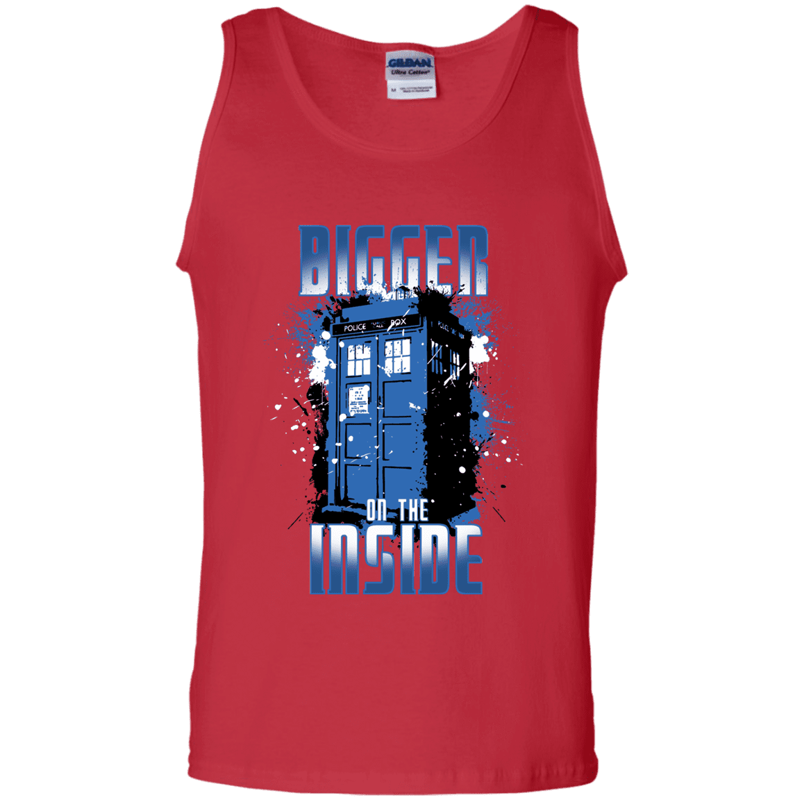 T-Shirts Red / S Bigger on the Inside Men's Tank Top