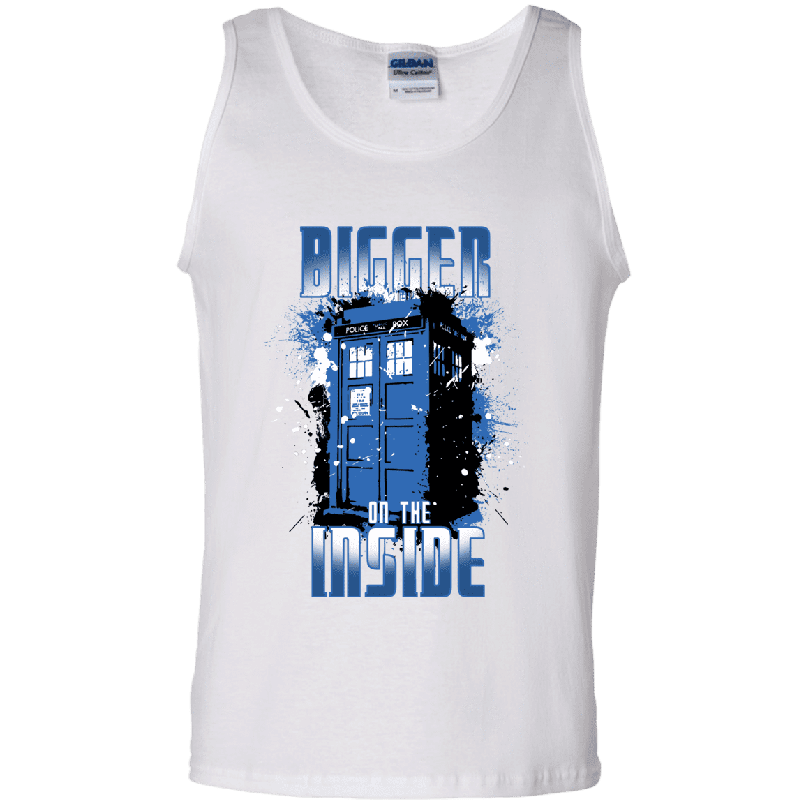 T-Shirts White / S Bigger on the Inside Men's Tank Top