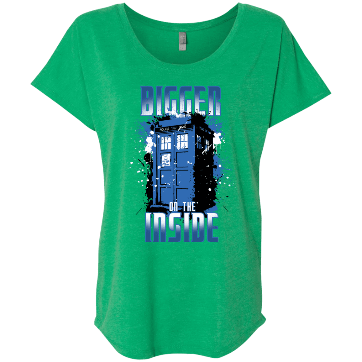 T-Shirts Envy / X-Small Bigger on the Inside Triblend Dolman Sleeve