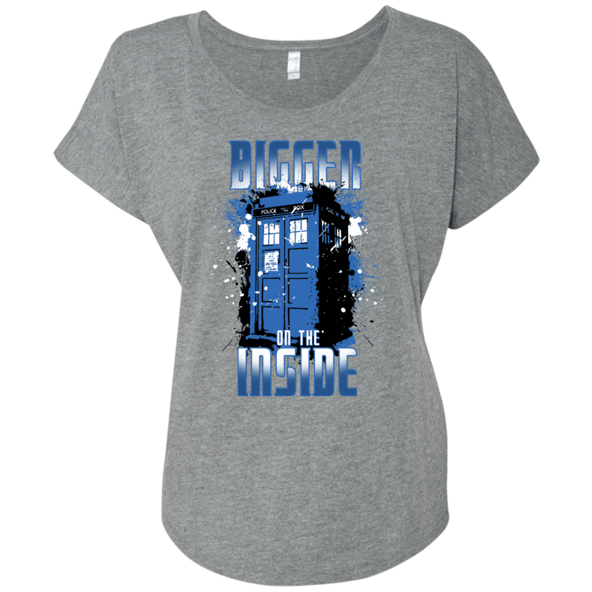 T-Shirts Premium Heather / X-Small Bigger on the Inside Triblend Dolman Sleeve