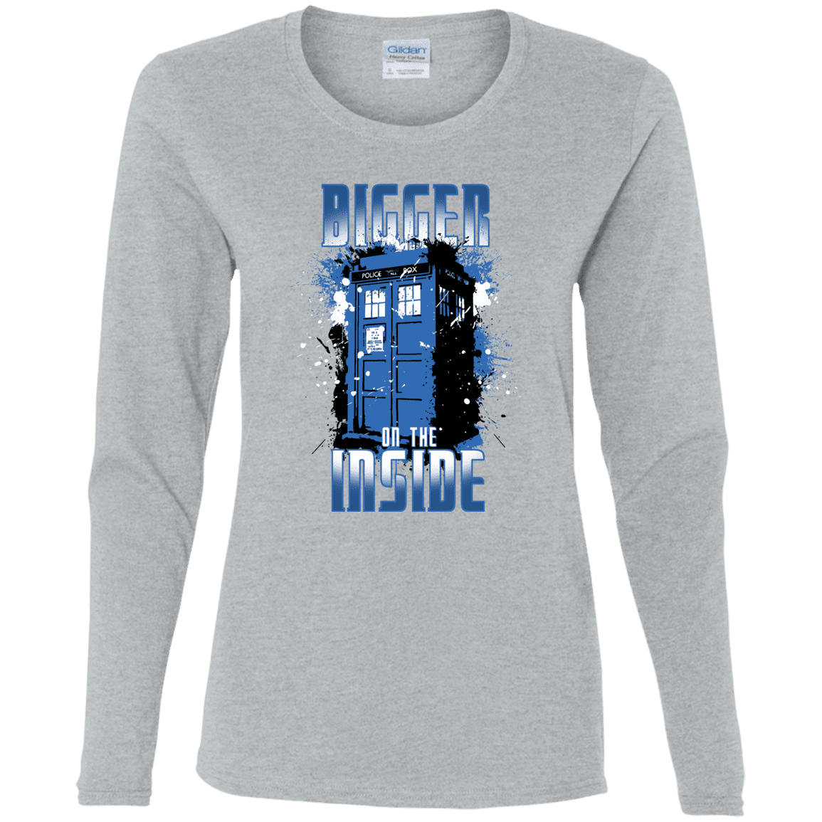 T-Shirts Sport Grey / S Bigger on the Inside Women's Long Sleeve T-Shirt