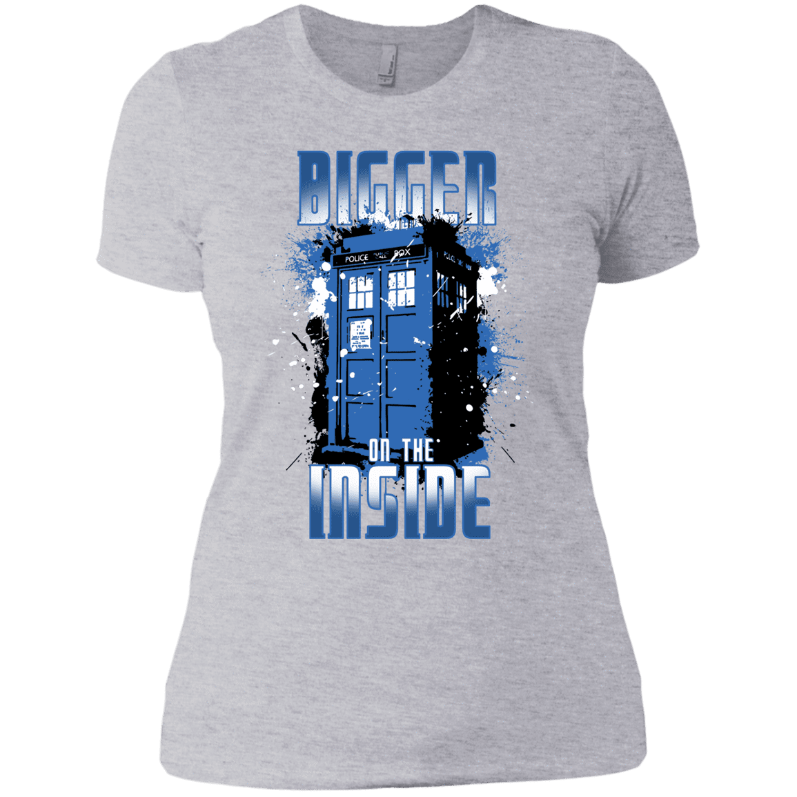 T-Shirts Heather Grey / X-Small Bigger on the Inside Women's Premium T-Shirt