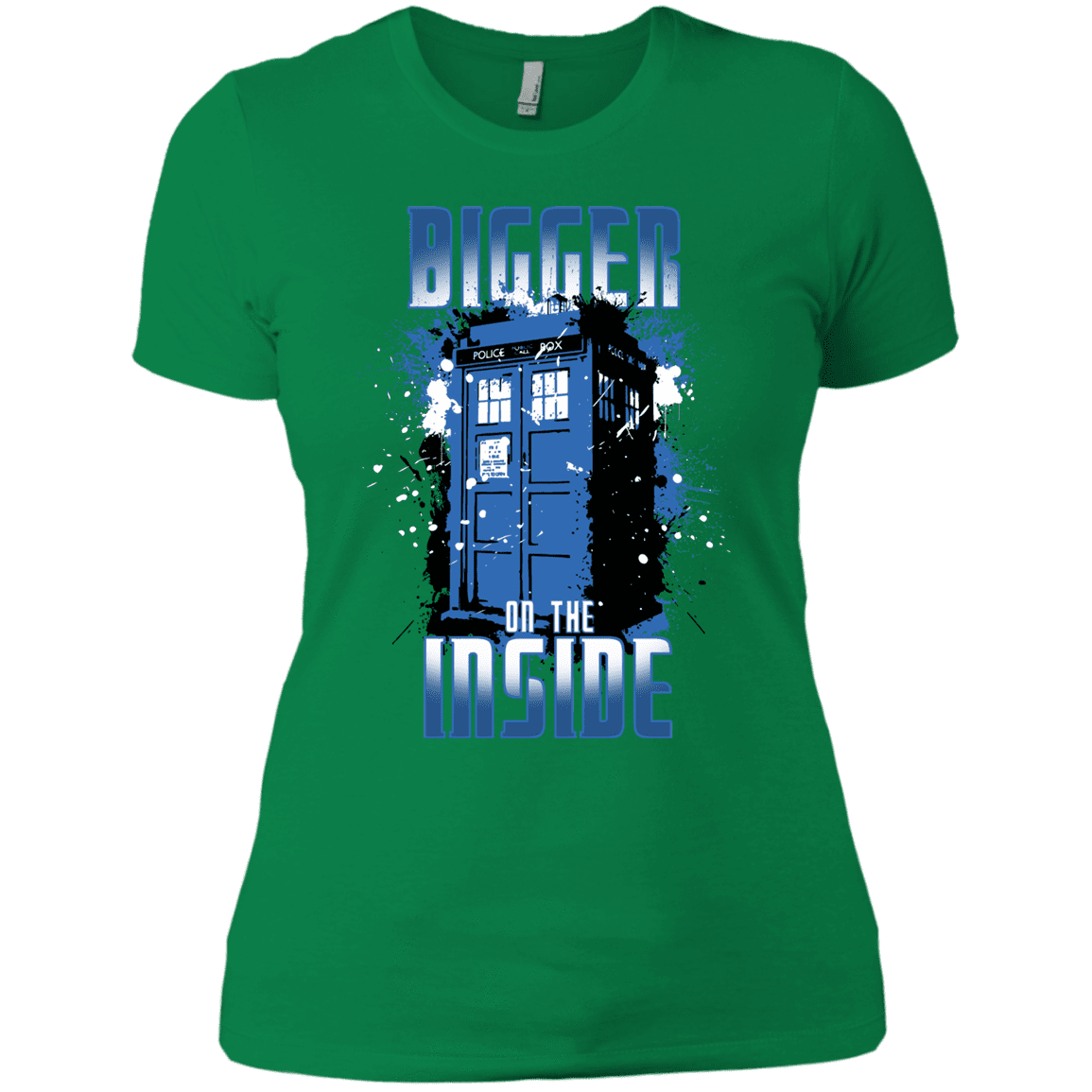 T-Shirts Kelly Green / X-Small Bigger on the Inside Women's Premium T-Shirt