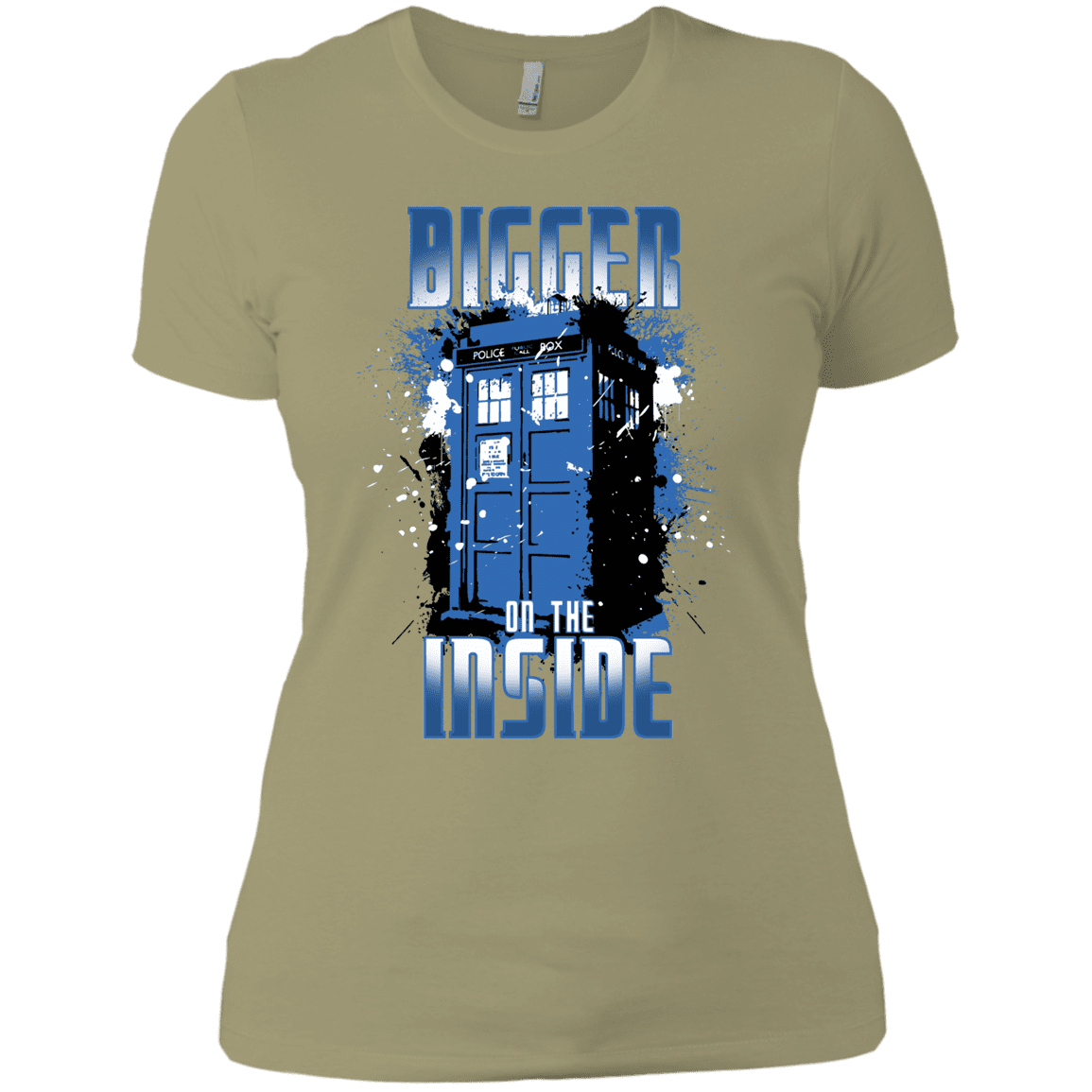 T-Shirts Light Olive / X-Small Bigger on the Inside Women's Premium T-Shirt