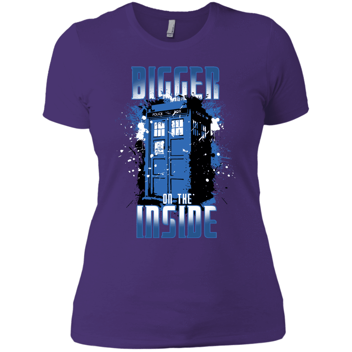 T-Shirts Purple Rush/ / X-Small Bigger on the Inside Women's Premium T-Shirt
