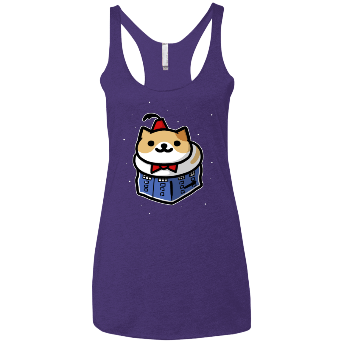 T-Shirts Purple / X-Small Bigger On The Inside Women's Triblend Racerback Tank
